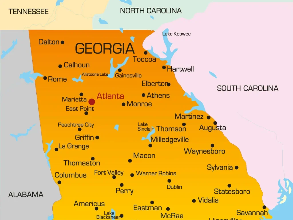 Georgia map
